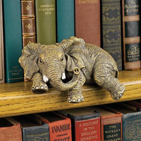 DESIGN TOSCANO Ernie the Elephant Shelf Sitter Sculpture EU33738